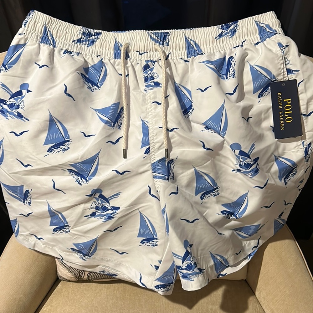 New Ralph Lauren men’s swim trunks with tags